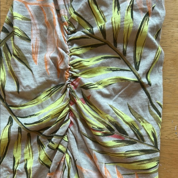 Skinnygirl Multicolor Leaf Print Top SM - Picture 7 of 11